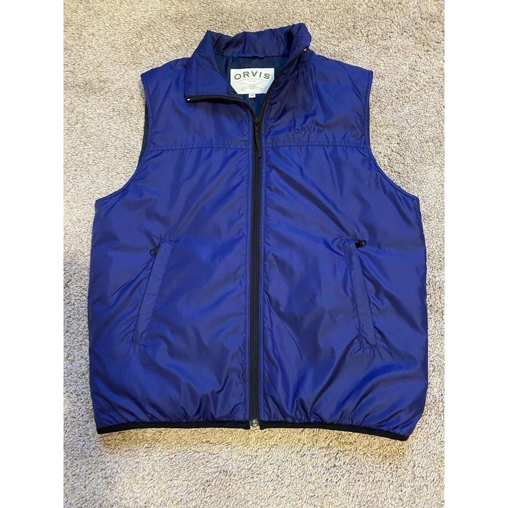 Orvis Vest Men Outterwear Navy Medium Polyester Primaloft Gorp Y2K sku37